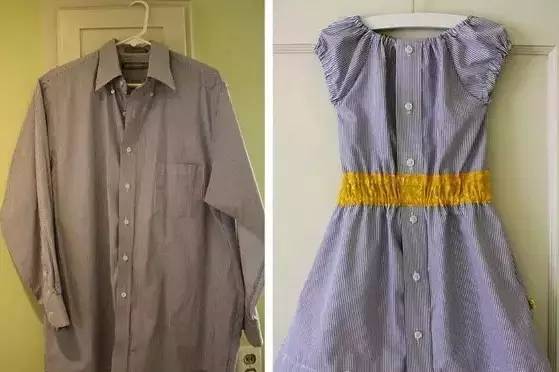 爸爸的衬衫改造成——意想不到的各式衣服-微信头条网 爸爸的衬衫改造成——意想不到的各式衣服