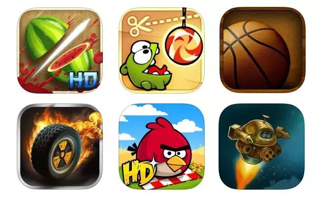 相信一定有有很多款是你玩过的~游戏图标真是颜色丰富,形式多变~各种