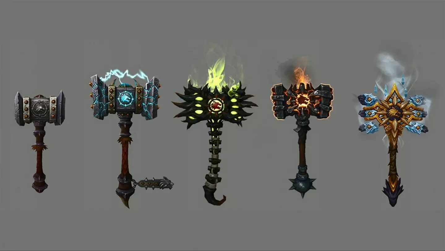 70军团再临神器全模型一览每件神器5种形态