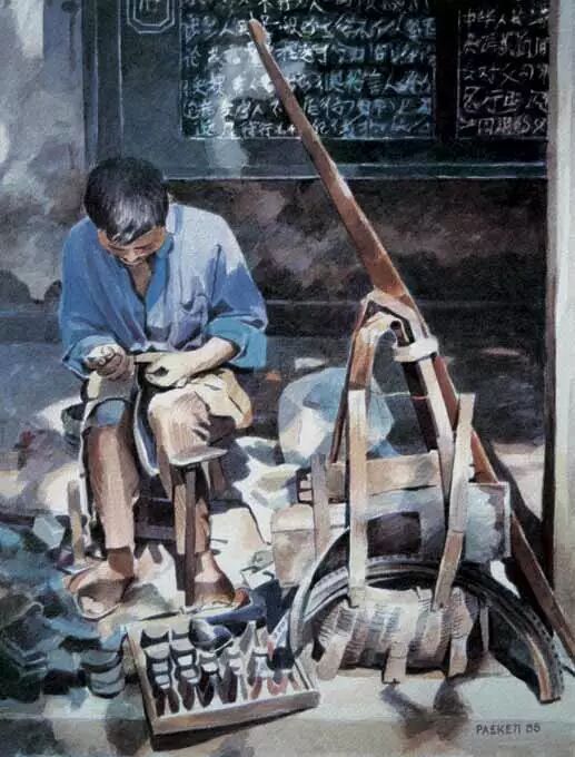 一个老外旅居中国4年用笔墨把中国那时的美丽时光留了下来