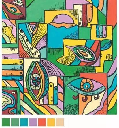 一大波创意趣味的色彩装饰画给你参考!