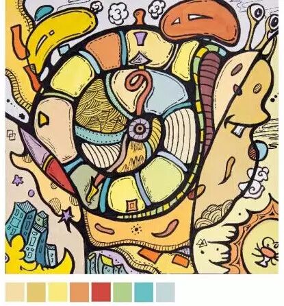 一大波创意趣味的色彩装饰画给你参考!