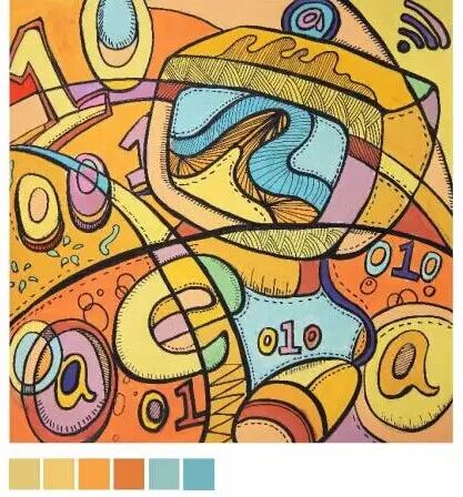 一大波创意趣味的色彩装饰画给你参考!