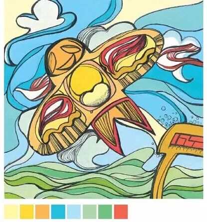 一大波创意趣味的色彩装饰画给你参考!