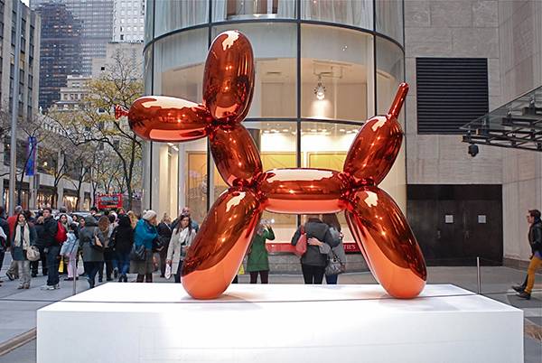 jeff koons,《气球狗(橙色)》(1994- 2000年)