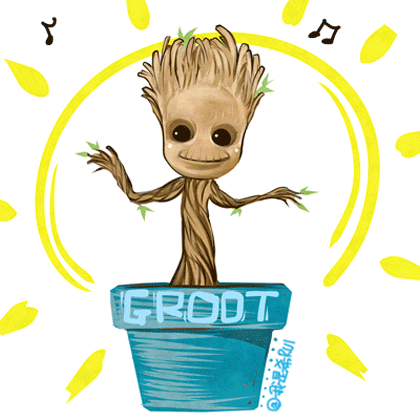 逗弄身上的嫩芽与花朵,甚至摇头摆尾的大跳舞蹈