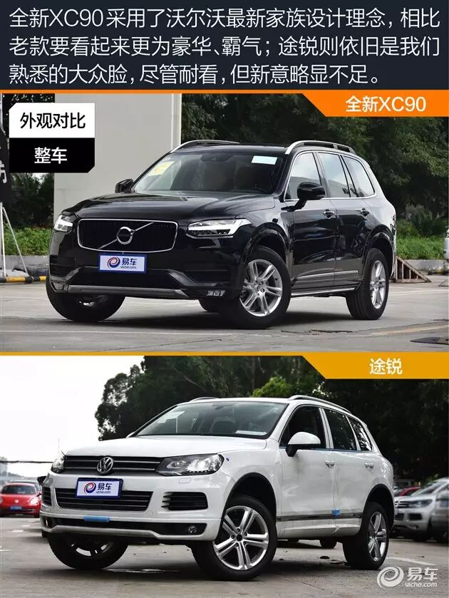 【对比】abb之外的选择 全新xc90对比大众途锐
