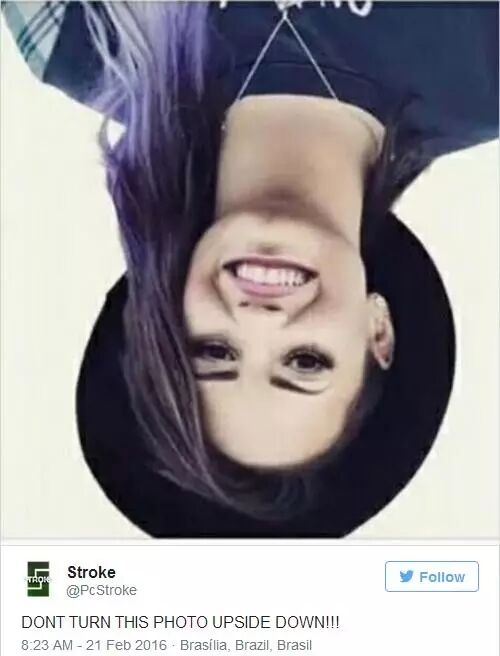 好污这是一组需要把手机倒过来才能看出玄机的图