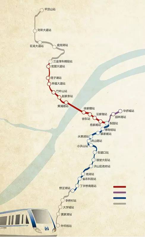 武汉13条地铁通车时间表路线图