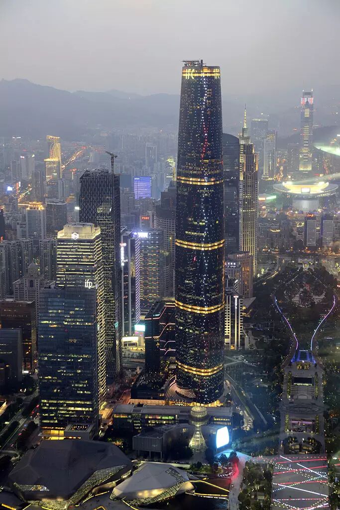 广州城市地标珠江新城西塔国际金融中心室内设计方案