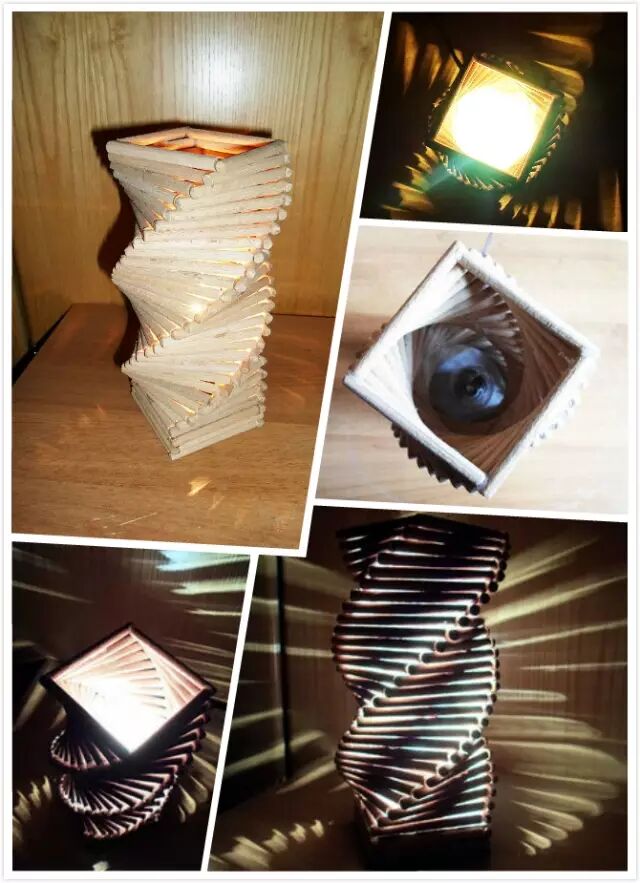 用光栅装饰你的卧室——自制螺旋台灯