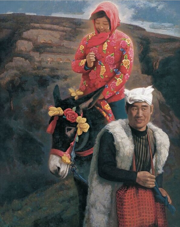 油画中的陕北人你有怎样的感受