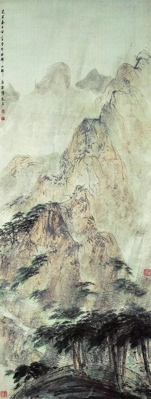 傅抱石新山水画作品欣赏