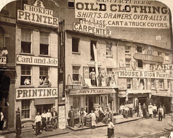 19世纪的美国 纽约街头图片