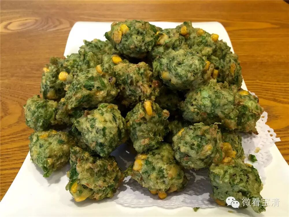美食 私厨小磨教您做——油炸野菜丸子