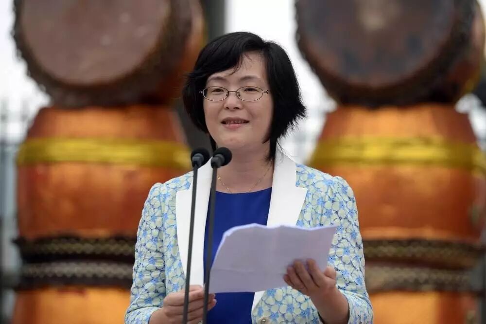 潮州市委常委,宣传部长陈丽文在启动仪式上发言