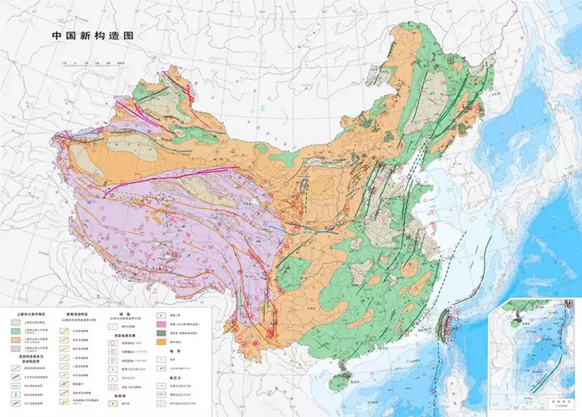 中国地质板块分布图图片