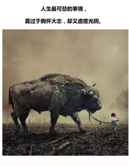 人生最可悲的事情莫过于胸怀大志却又虚度光阴