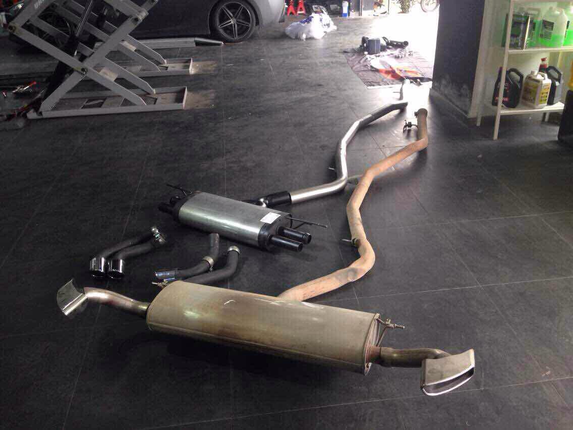 宝马x6改装remus排气作业图