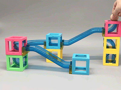 磁汇贯通儿童益智轨道小球玩具,磁铁拼装积木礼盒,给孩子聪明又安全的
