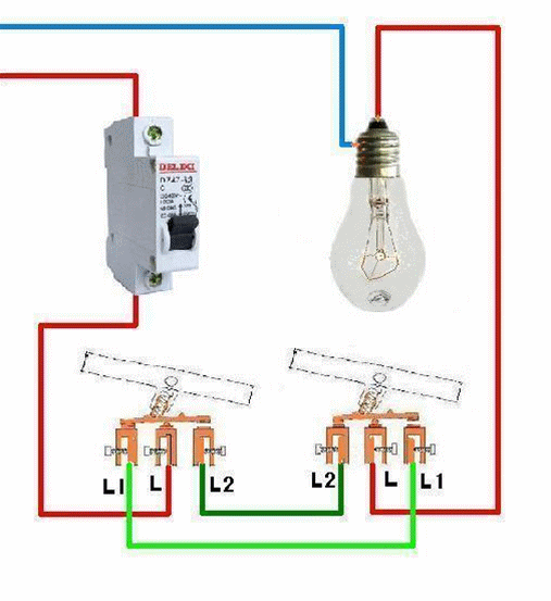 弱电人要学习的知识，开关插座接线图：单控、双控、三控、四控的图4