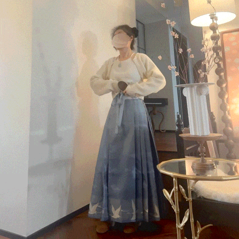 我人生中第一条「马面裙」终于收到了！分享一下穿搭体验…