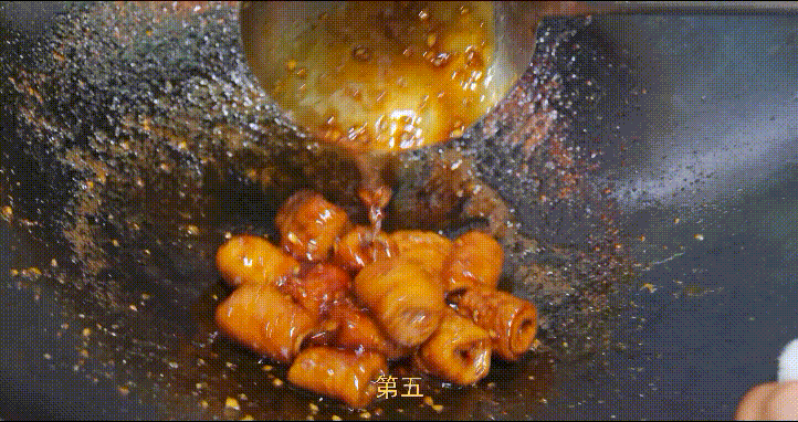 厨师长分享鲁菜：“九转大肠”，洗焯煮汆煸烧煨㸆，酸甜苦辣麻