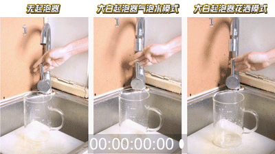 17项专利的大白360度万向水龙头起泡器,增压,油腻碗碟一冲即净;节水,实测5秒节水100毫升;防溅水、双模式设计 17项专利的大白360度万向水龙头起泡器,增压,油腻碗碟一冲即净;节水,实测5秒节水100毫升;防溅水、双模式设计