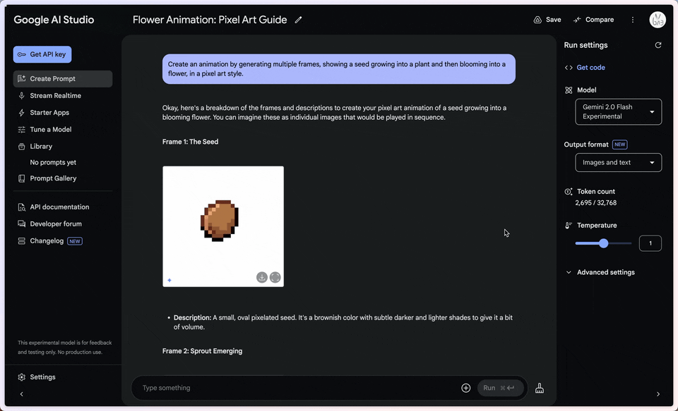 Gemini Generated Frames Preview