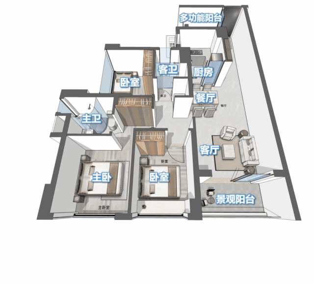 天河珠江花城获批新预售证，建面约194㎡大平层入市！