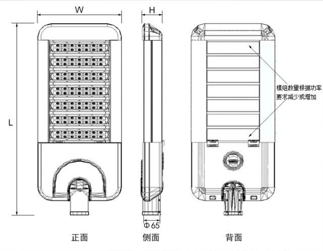 LED新款模组道路灯头
