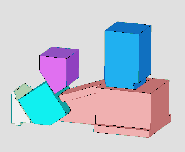 【机械原理】机械设计的好案例，经典模具结构原理图的图5