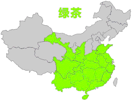 一张图认清中国六大茶类的分布!