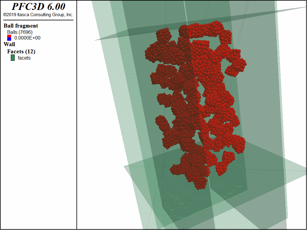 【PFC6.0】三维Cluster碎石三轴模拟的图14