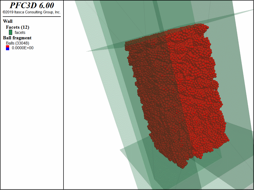 【PFC6.0】三维Cluster碎石三轴模拟的图13
