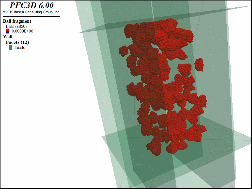 【PFC6.0】三维Cluster碎石三轴模拟的图17