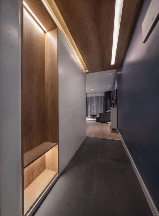 78㎡简约两房，入户玄关暗藏玄机，家人都夸设计的妙！