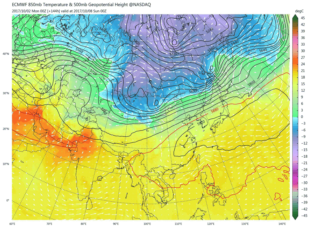 浙江人注意冷空气后假期还有一波增温