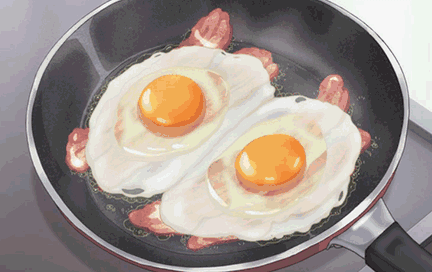 13,煎蛋 蔬果 鸡,鱼肉热爱生活型早早起来,煎个鸡蛋,再煎点培根或鱼肉