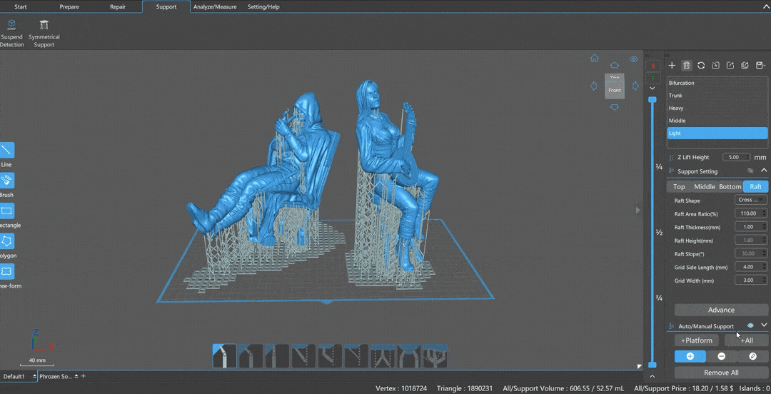 国产3D打印切片软件CHITUBOX Pro V1.1.0 ！助力超大数据量下的流畅高效使用的图9