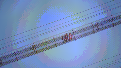 【5/23更新】壮观！海中最高猫道来了，那您知道啥是猫道吗？的图14