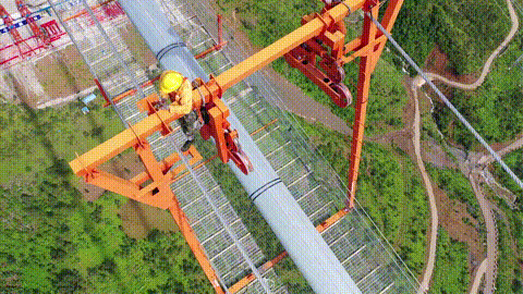 【5/23更新】壮观！海中最高猫道来了，那您知道啥是猫道吗？的图17