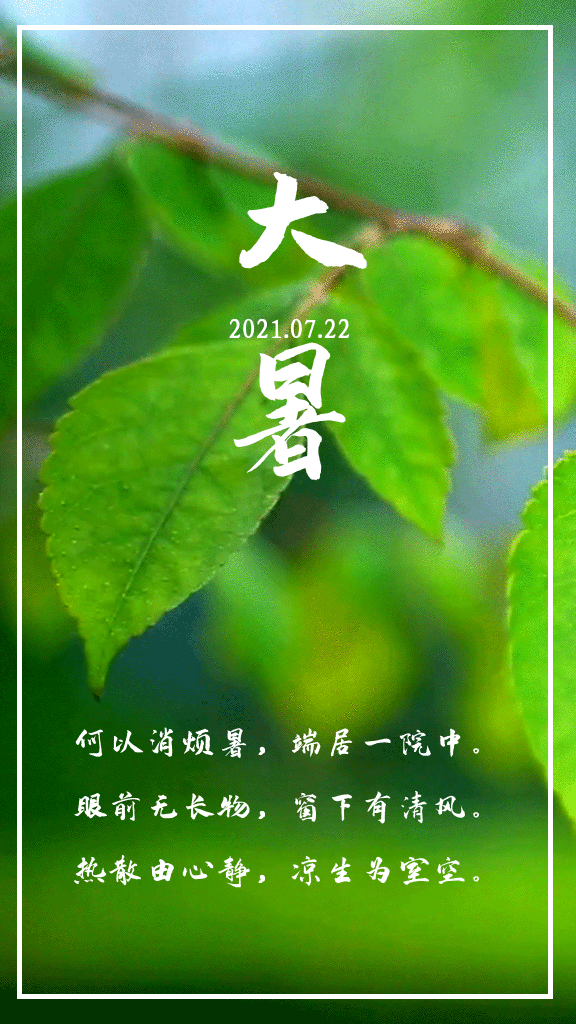 大暑正当时防范更紧要