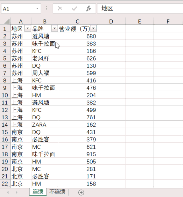 excel取消筛选_excel取消筛选_excel表格怎么取消筛选