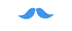 微信公众号简约蓝色动态父亲节小胡子分割线小图标