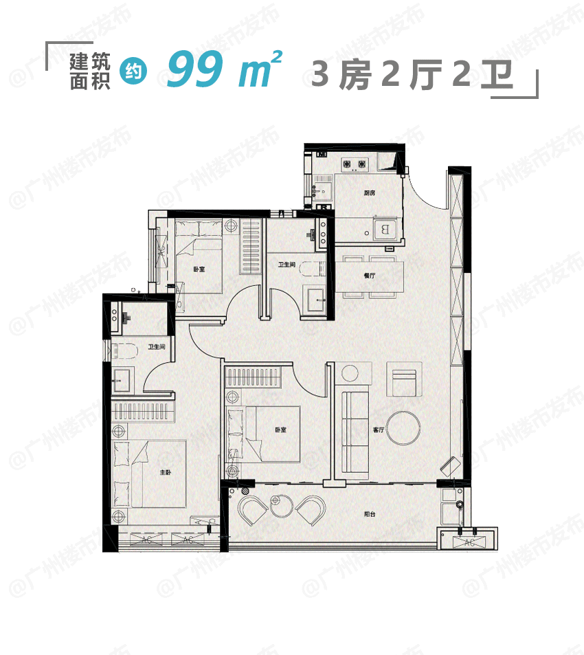 广州南沙【星河江堤春晓】99-133㎡三*四房！