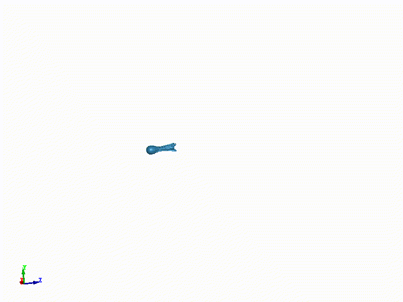 LS-DYNA | EFP外弹道飞行流场的图5