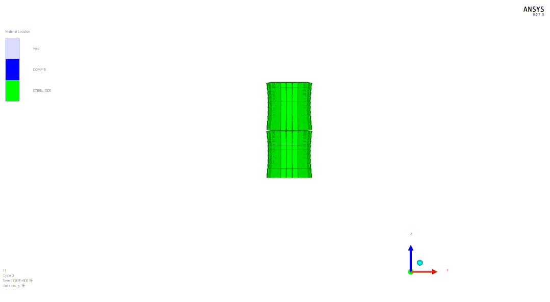 AUTODYN | 双聚焦式杀伤爆破战斗部的图3