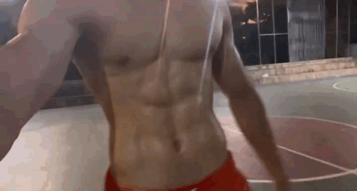 【动图】黑皮钻石男大体育生，真嘟超可以啊！