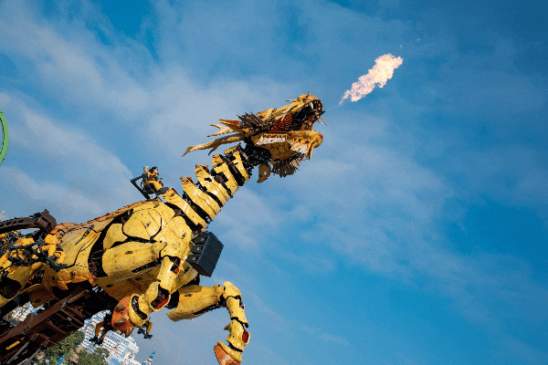 "龙马精神"亮相武林广场,万人现场太"燃"了!-浙江展览馆